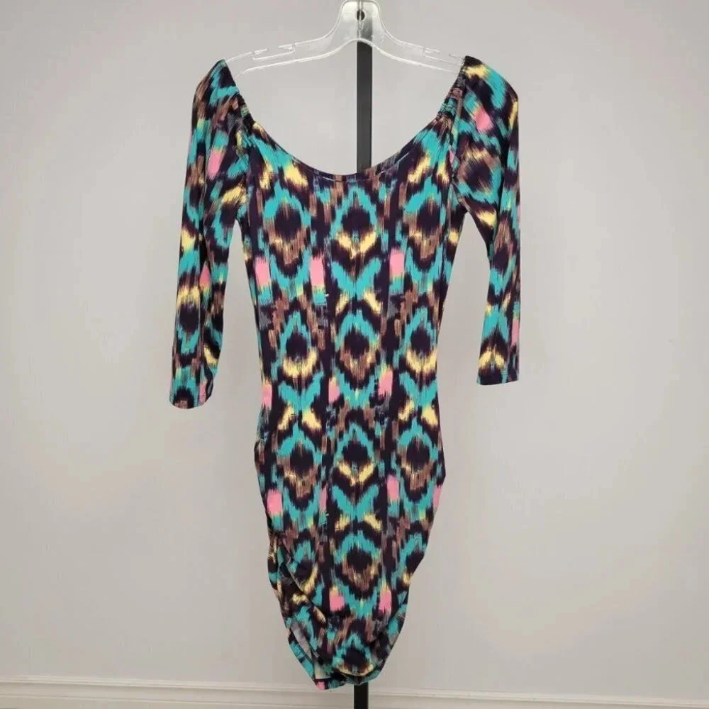 Seductions Ruched Bottom Dress - Picture 3 of 5